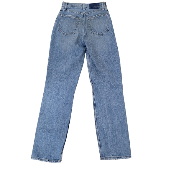 Abercrombie & Fitch Curve Love Ultra High Rise 90s Straight Jean Size 25 0 - Picture 2 of 8